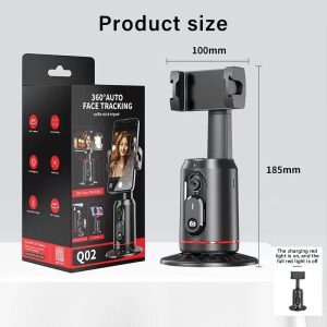 #Q02PhoneHolder #360FaceTracking #SelfieStickTripod #AutoTrackingPhoneHolder #ContentCreatorTools #VloggingGear #TikTokGadgets #YouTubeSetup #LiveStreamingEquipment #SmartphoneAccessories