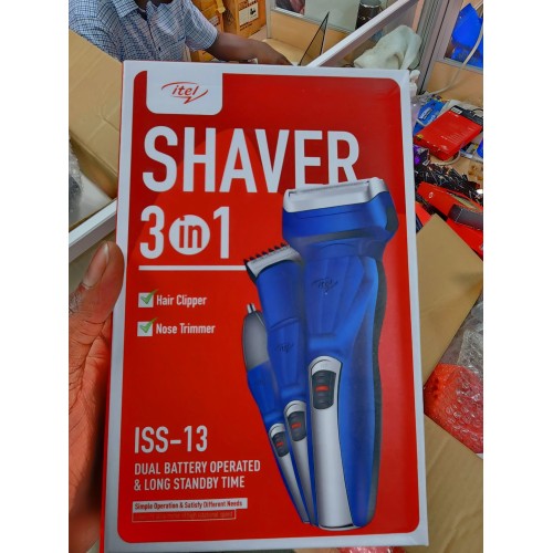 Itel 3-in-One shaver Nigeria, Itel rechargeable shaver Abuja, grooming kit best buy NG, cordless electric shaver for men, Itel face and hair trimmer Nigeria, barber grooming tools supplier Abuja, retailers accessories plug Nigeria, beard shaver for travelers, affordable shaver wholesaler Abuja, gadget accessories distributor Lugbe Abuja, best grooming plug Abuja Nigeria, hairline and beard trimmer kit NG.