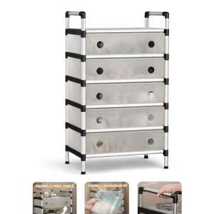 Modular storage rack, versatile shoe rack, stackable shelving unit, shoe rack organizer, multi-purpose storage shelf, garage storage system, entryway organizer, heavy-duty storage rack, customizable shelving, closet organization, boot rack, pantry storage.