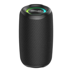 Zealot S32, Portable Bluetooth Speaker, Waterproof Wireless Speaker, 360° Stereo Sound, IPX5 Waterproof, TWS Dual Pairing, 12H Playtime, Heavy Bass Speaker, Mini Bluetooth Column, TF Card & USB Support.