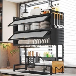 Multi-Functional Kitchen Rack Organizer Over Sink – Dish Drainer, Spice Rack & Utensil Holder (Space Saving Kitchen Storage Nigeria)
