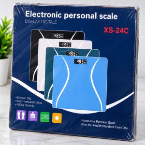 XS-24C Digital Bathroom Weighing Scale – Electronic Body Weight Scale with LCD Display, 180kg Capacity product image